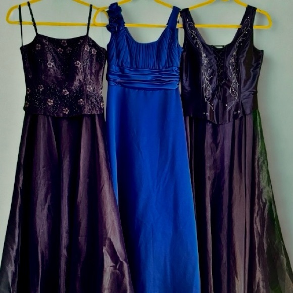 Bridesmaid Dresses Bundle of 3 - David’s Bridal & Aspeed - Like New Sizes - Picture 1 of 12